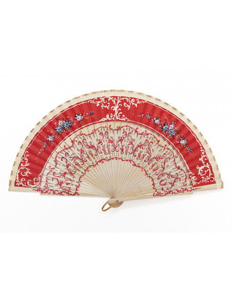 Abanico Ruedo Rojo
