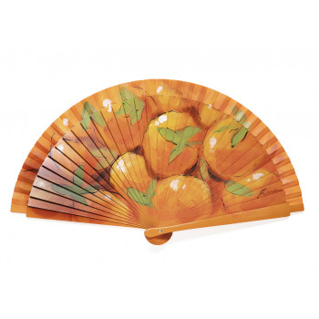 Abanico Abedul Naranjo