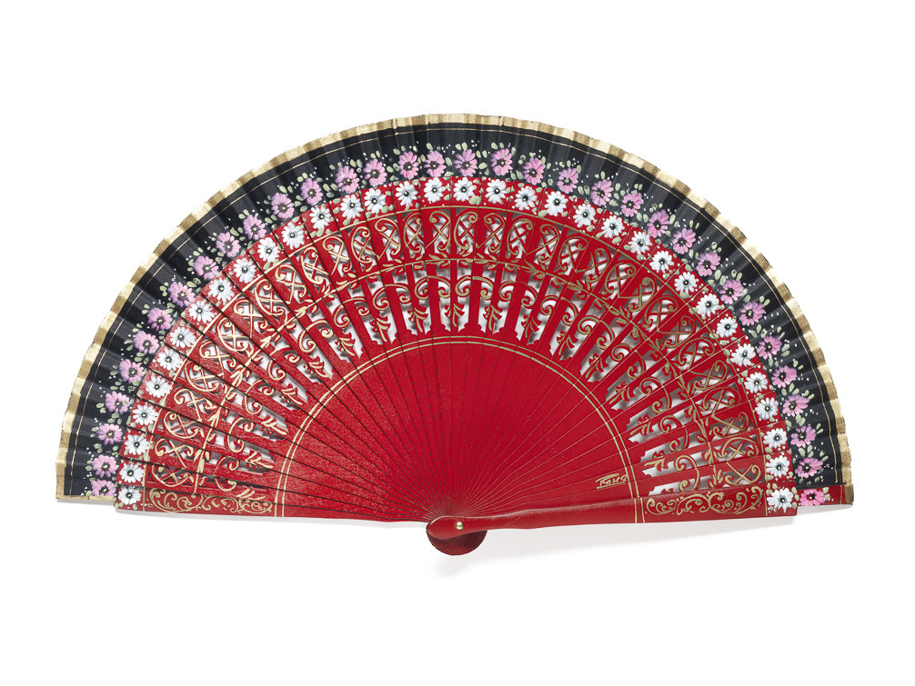 Abanico Calado Florecillas