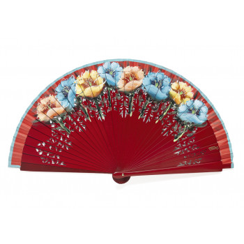 Abanico Flores Tricolor