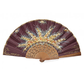 Abanico Ramillete Granate