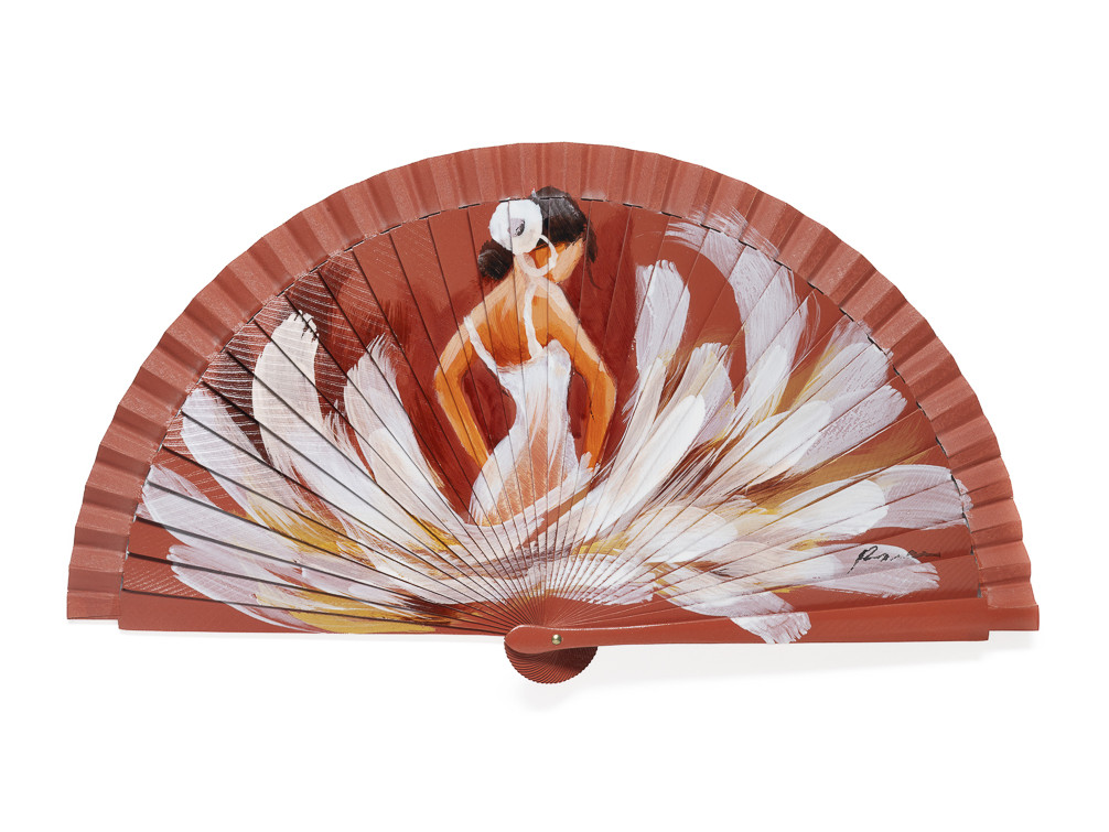 Abanico Bailaora Coral