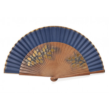 Abanico Nogal Azul Marino