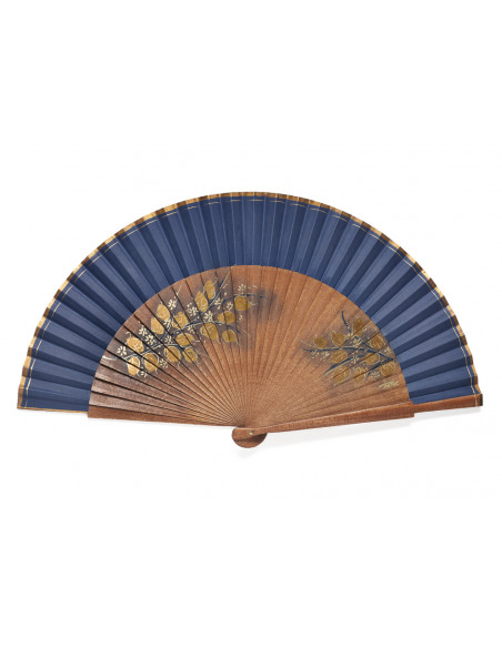 Abanico Nogal Azul Marino