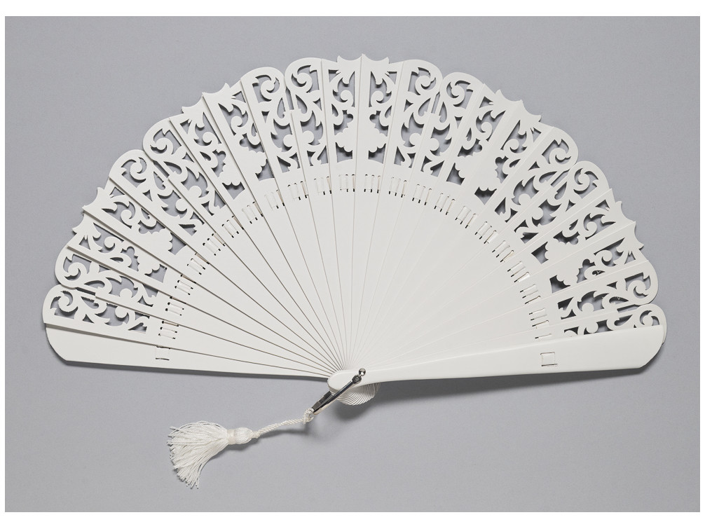 Abanico Baraja Liso Blanco