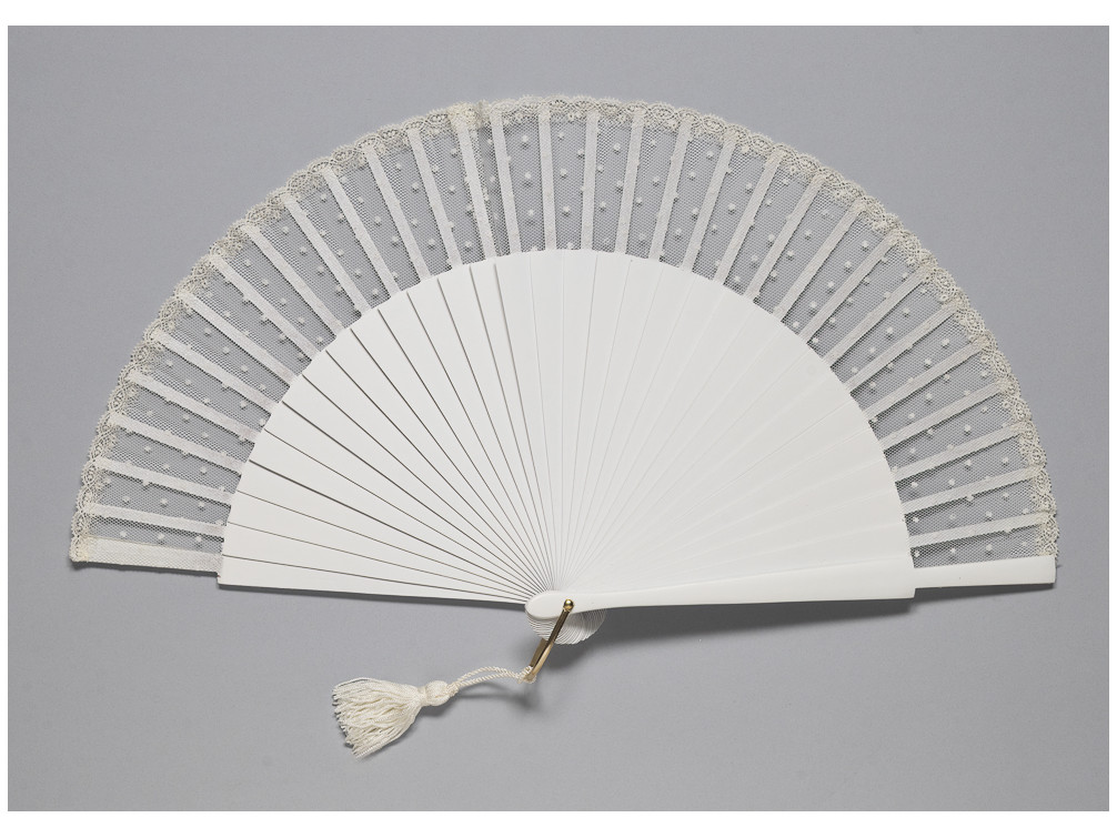 Abanico Novia Nina Blanco Plumeti