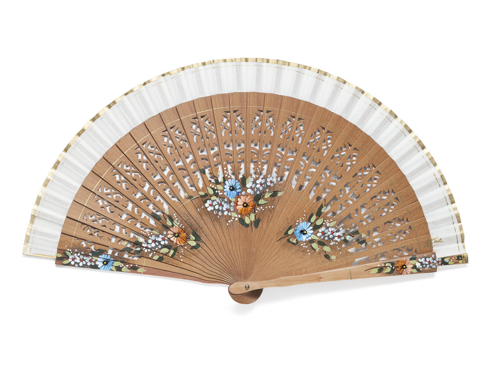 Abanicos Florecillas Pastel