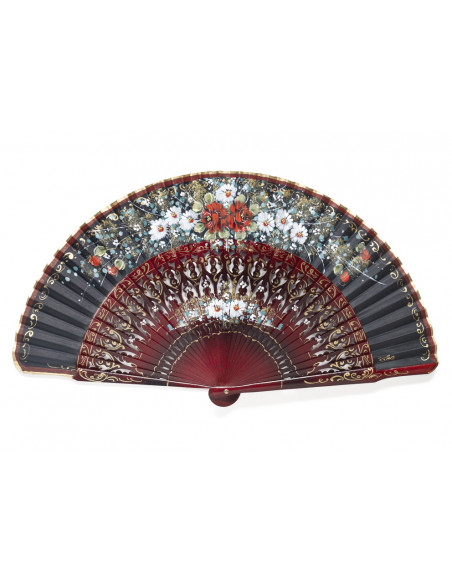 Abanico Lora Granate