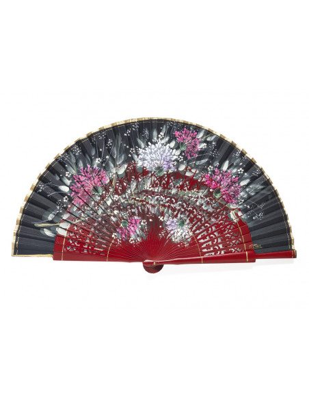 Abanico Hortensia Rojo
