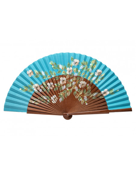 Abanico Peral Jardín Turquesa