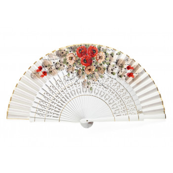 Abanico Sapeli Alcazarén Marfil