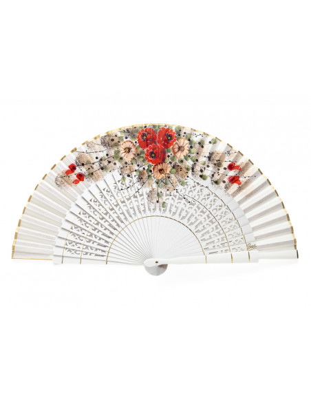 Abanico Sapeli Alcazarén Marfil
