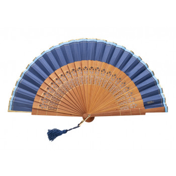 Abanico Liso Abedul Cobalto