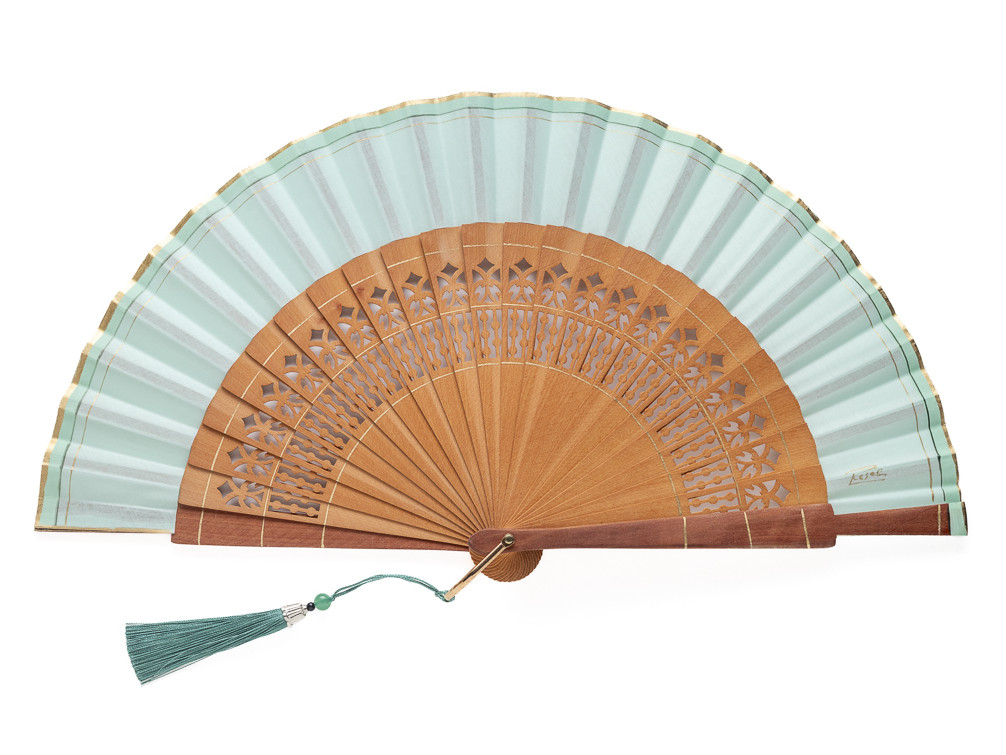 Abanico Abedul Liso Menta