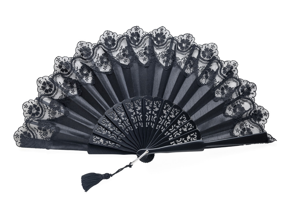 Abanico Alba Negro