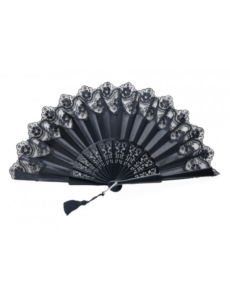 Abanico Alba Negro
