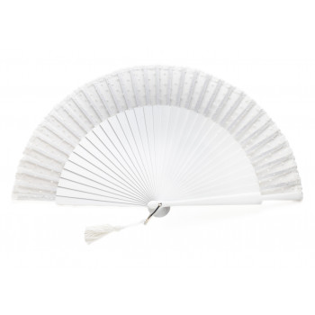 Abanico Novia Nina Blanco Plumeti