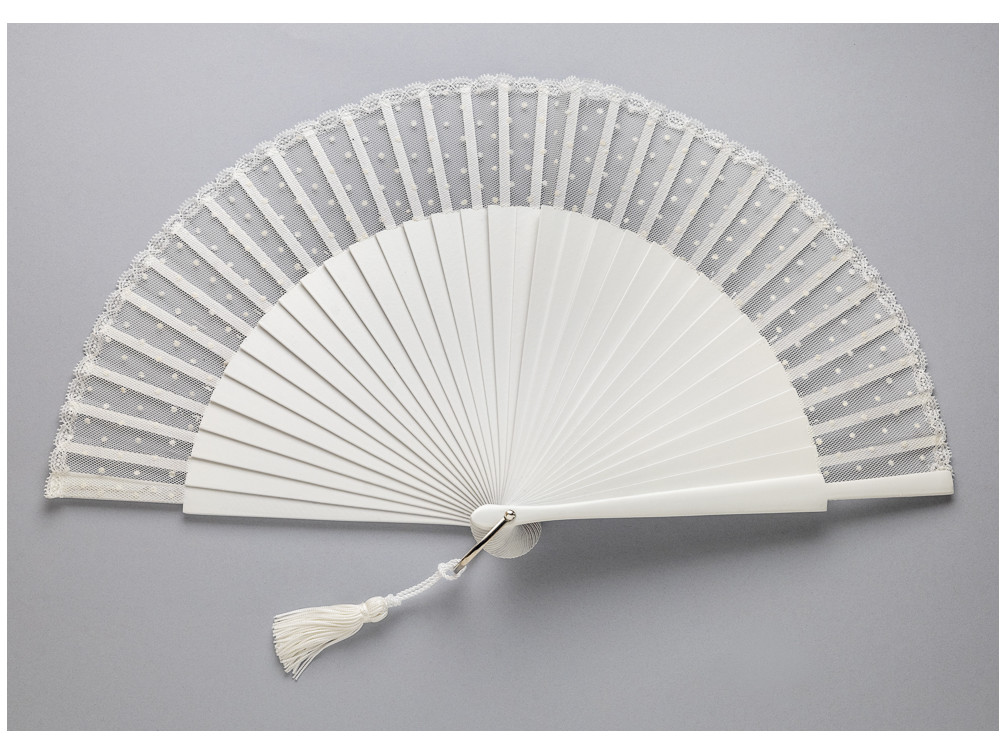 Abanico Novia Nina Blanco Plumeti