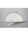 Abanico Novia Nina Blanco Plumeti