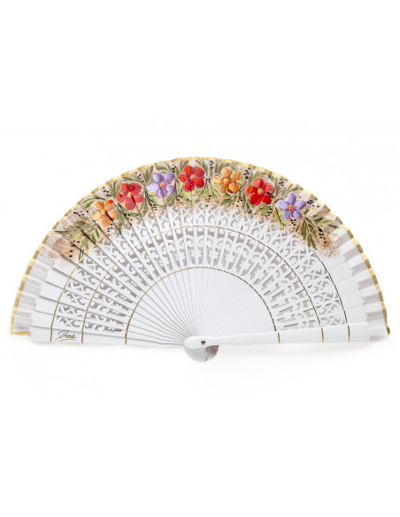 Abanico Mini Pegolí Blanco