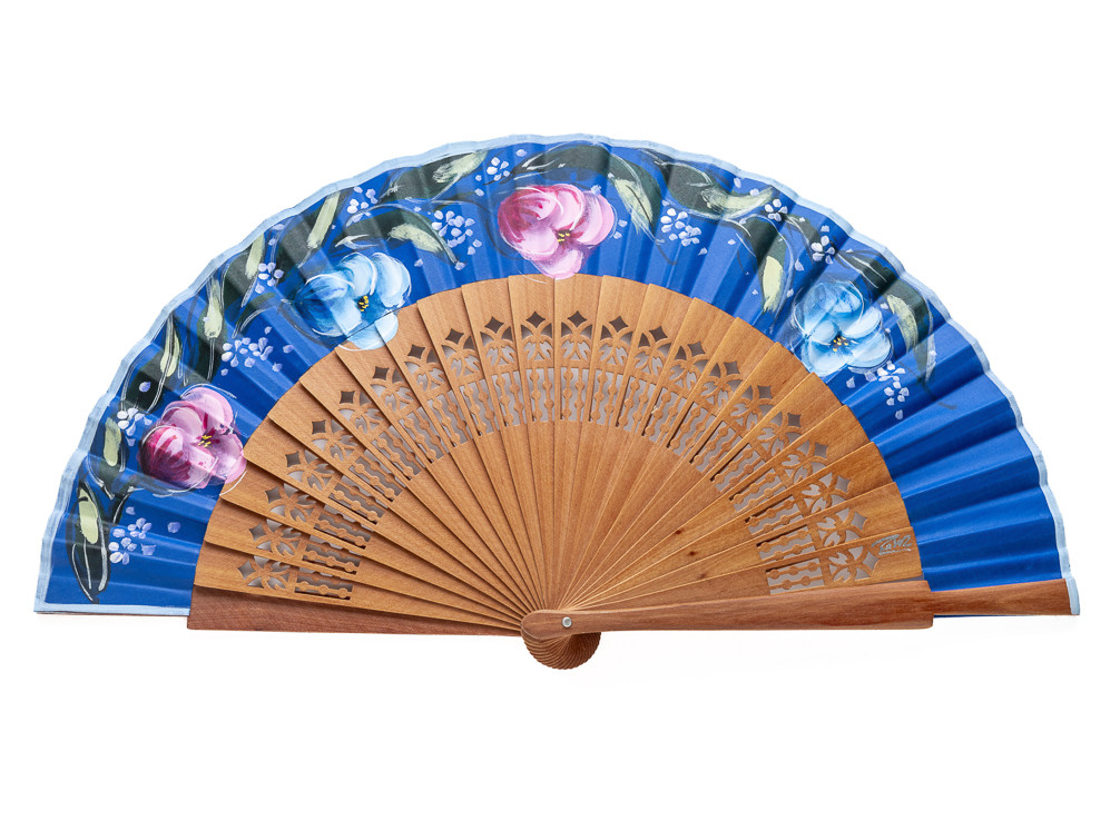 Abanicos Campanas Azul