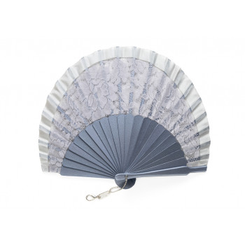 Abanico Mantilla Mini Platino