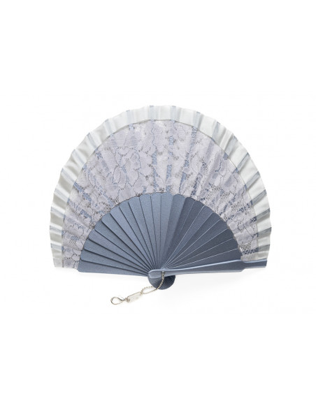 Abanico Mantilla Mini Platino