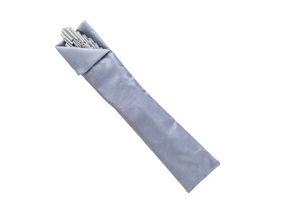 Abanico Mantilla Mini Platino