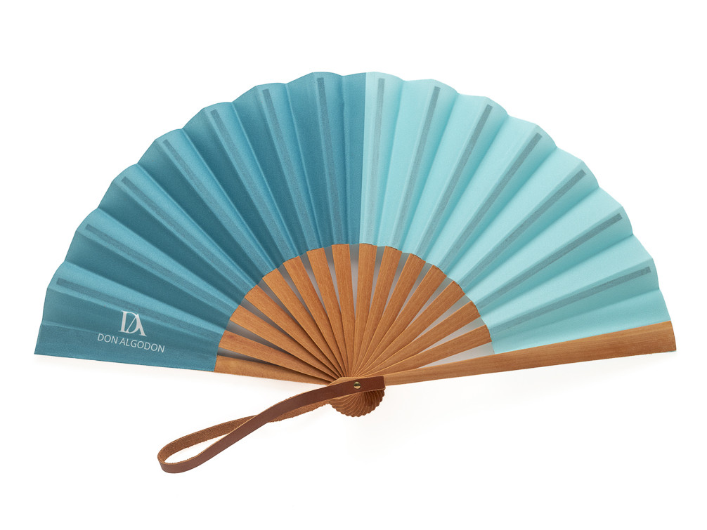 Abanico Bicolor Agua Don Algodón
