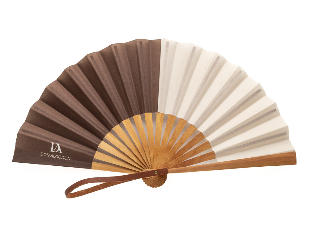 Abanico Bicolor Café Don Algodón