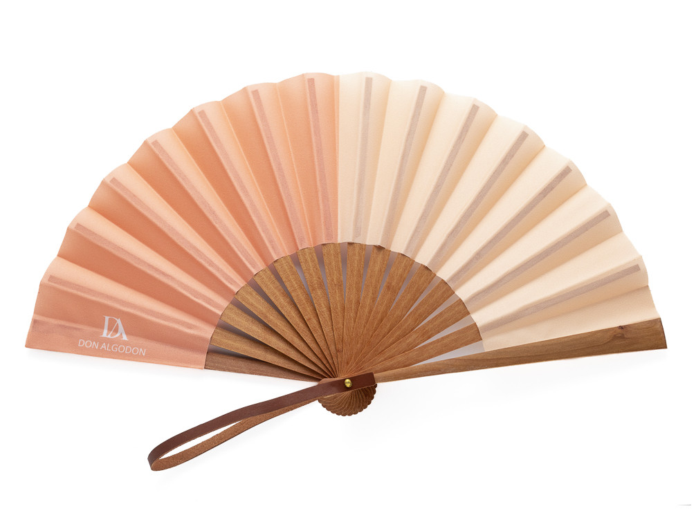 Abanico Bicolor Salmón Don algodón