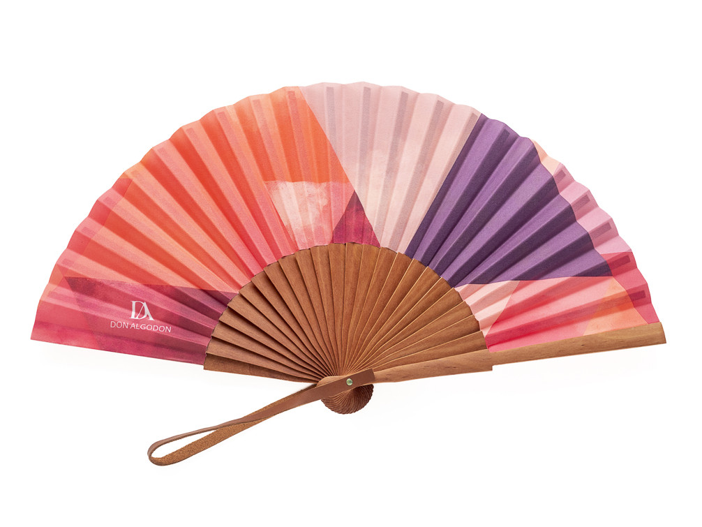 Abanico Estampado Rosa Don Algodón