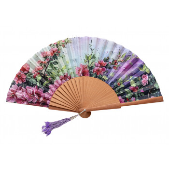 Abanico Estampado Cerezos