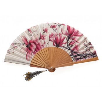 Abanico Estampado Magnolio