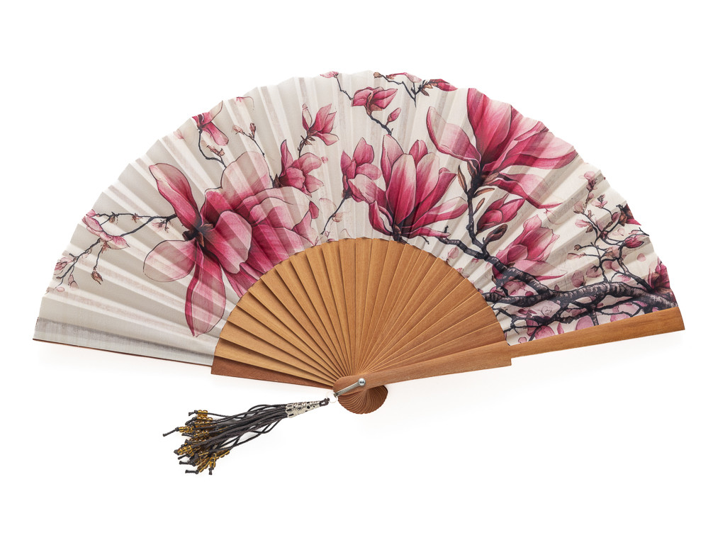 Abanico Estampado Magnolio
