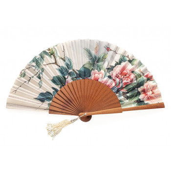Abanico Estampado Peonía