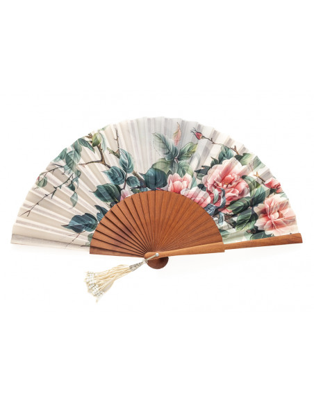 Abanico Estampado Peonía