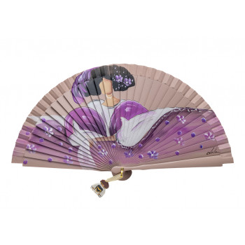 Abanico Menina Malva