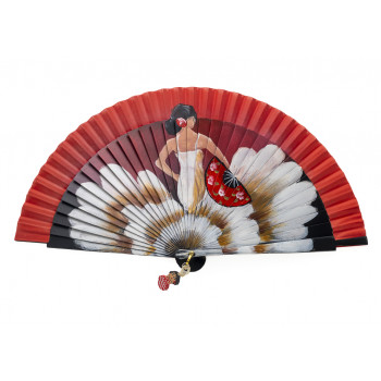 Abanico Flamenca Rojo