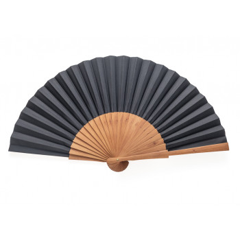 Abanico Negro Liso