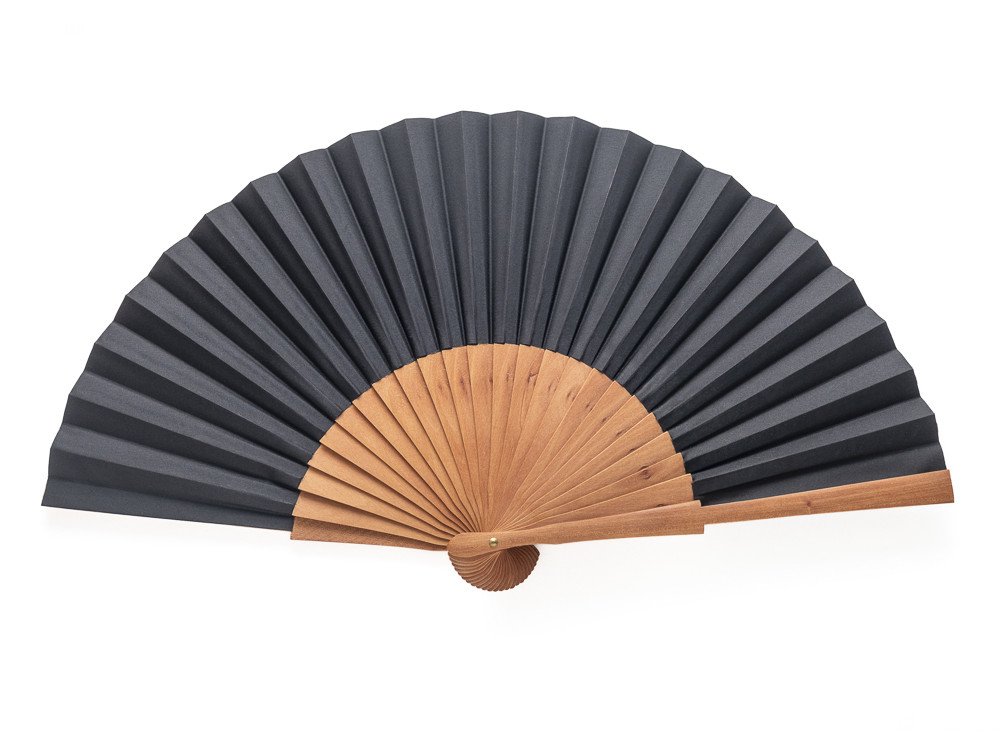 Abanico Negro Liso