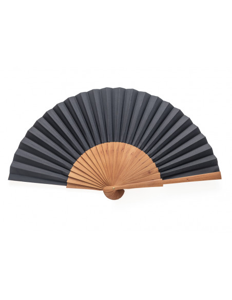 Abanico Negro Liso