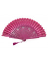 Abanico Encaje Fucsia