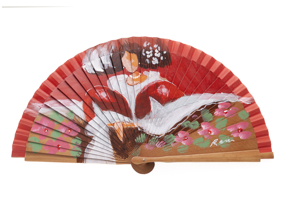 Abanico Menina Rojo Mini