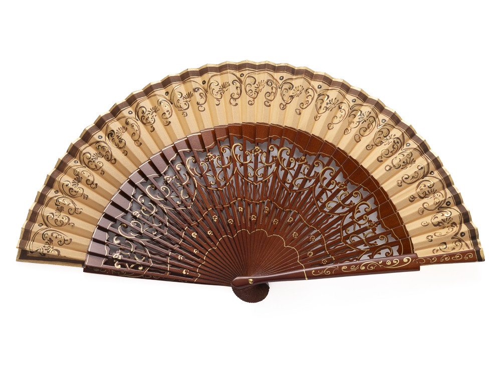 Abanico Clásico Volutas