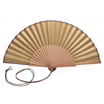 Abanico Liso Dorado