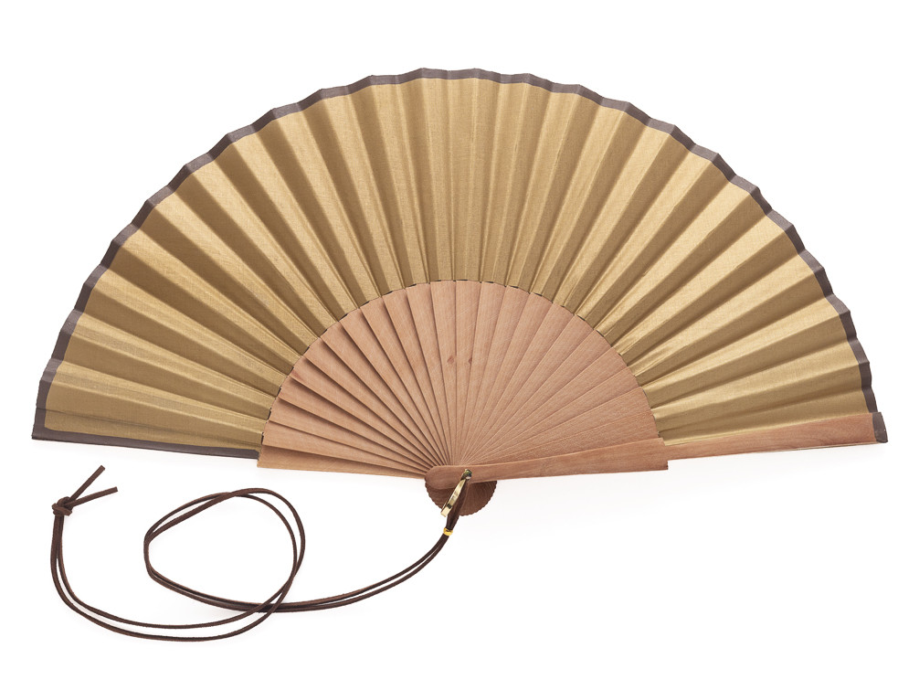 Abanico Liso Dorado