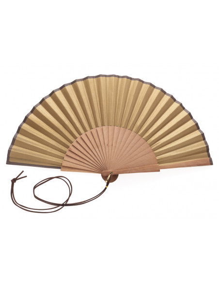 Abanico Liso Dorado