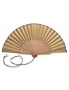Abanico Liso Dorado