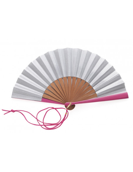 Abanico Bicolor Plata Mini
